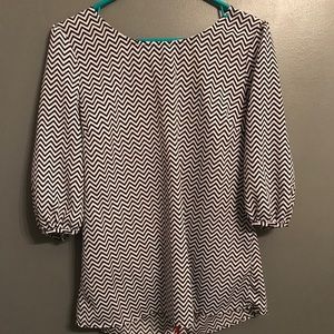 Black and White pattern dress shirt